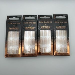 Bundle of 4 NWT Tom Bachik x imPRESS Press-On Manicure Limited Edition